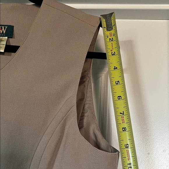 Vintage HW NEW YORK Tan Button-Up Vest - Picture 6 of 7